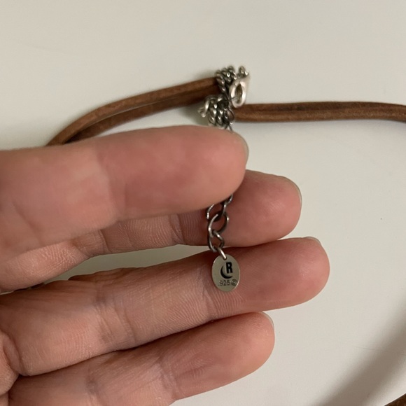 Relios Carolyn Pollack Sterling Silver Pink Mother of Pearl Necklace 18-inches - Picture 5 of 6